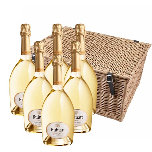 Ruinart Blanc de Blanc Champagne 75cl Case of 6 Hamper